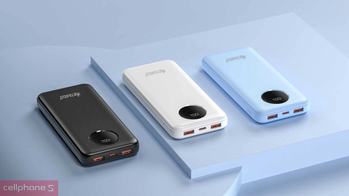 Thiết kế sạc dự phòng Stargo Star X1 Pro 10000mAh 22W