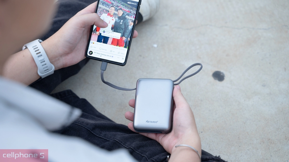 Pin sạc dự phòng Stargo Star X2 200000mAh hỗ trợ sạc nhanh PD, thiết kế cầm tay nhỏ gọn