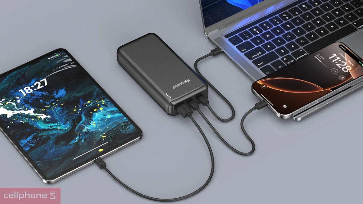 Thiết kế sạc dự phòng StarGO STAR X2 Power 20000mAh