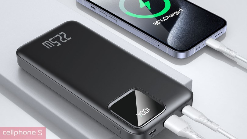 Dung lượng sạc dự phòng TRUSMI PB02 10000mAh PD 22.5W