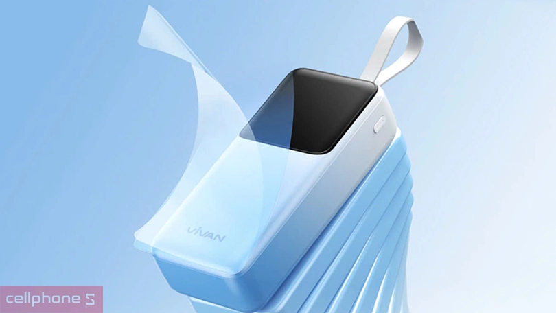 Thiết kế sạc dự phòng không dây Vivan VBP-D30 30.000mAh 22.5W