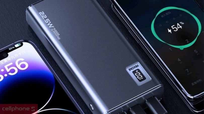 Dung lượng sạc dự phòng WEKOME 20000mAh 22.5W WP06