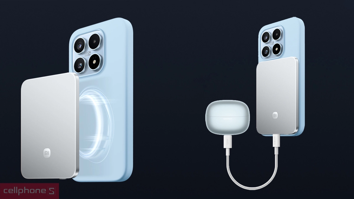 Hệ thống sạc linh hoạt pin sạc dự phòng Xiaomi Magnetic UltraThin 5000mAh 15W