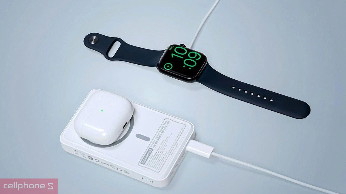 sạc dự phòng ko dây cho tai nghe