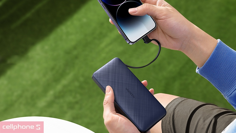 Đánh giá Pin sạc dự phòng tích hợp cáp Lightning 20.000mAh Ugreen