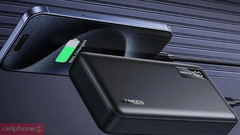 Dung lượng pin của pin sạc dự phòng Ugreen 2 chiều PB312 25683 20000mAh 20W