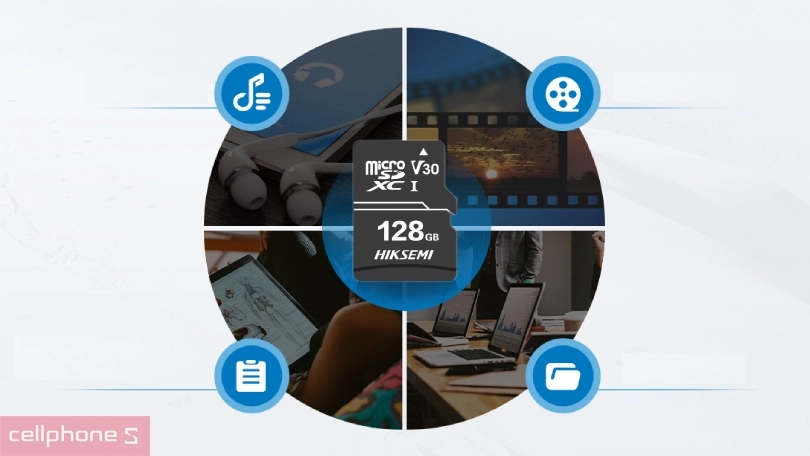 Dung lượng lưu trữ, tốc độ đọc ghi của thẻ nhớ Camera MicroSD HIKSEMI Neo Home 92MBs 128GB