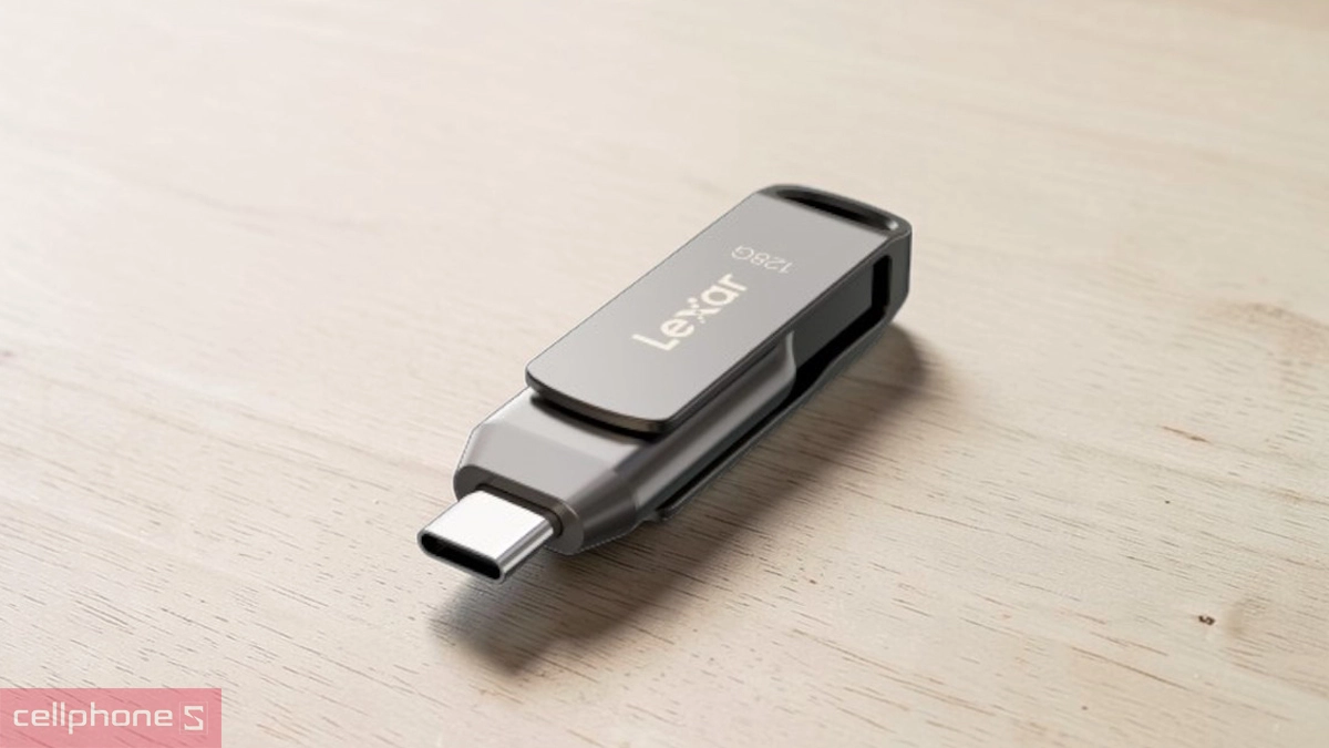 Cấu trúc USB OTG 3.2 Lexar 128GB Jumpdrive D400