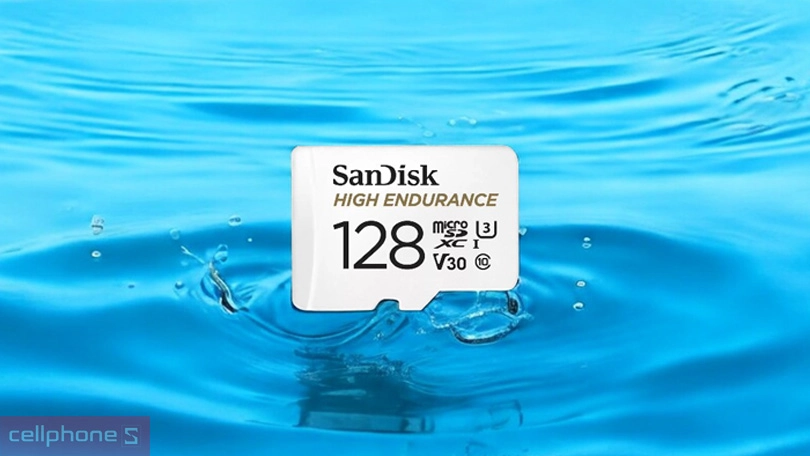 Dung lượng thẻ nhớ microSD SanDisk High Endurance chuyên camera 128GB