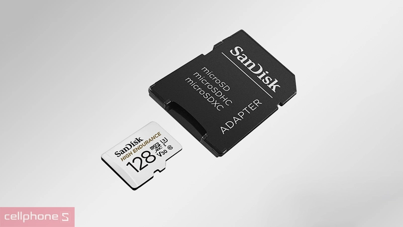 Khả năng tương thích của thẻ nhớ microSD SanDisk High Endurance chuyên camera 128GB