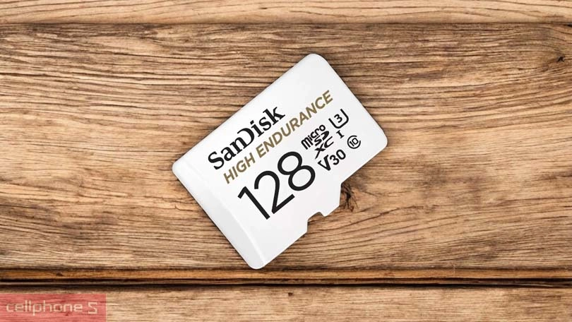 Độ bền của thẻ nhớ microSD SanDisk High Endurance chuyên camera 128GB