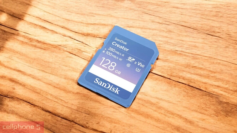 Khả năng bảo vệ của thẻ nhớ SD Sandisk Creator 128GB