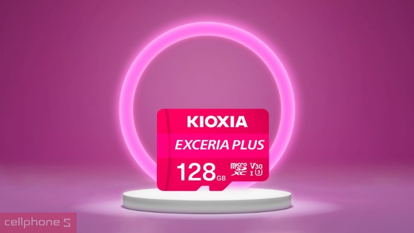 Tốc độ thẻ nhớ MicroSD Kioxia Exceria Plus CL10 UHS-I U3 4K A1 Adapter 128GB