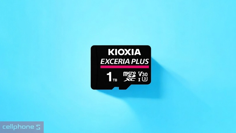 Dung lượng, tốc độ đọc/ghi của thẻ nhớ MicroSD Kioxia Exceria Plus CL10 UHS-I U3 V30 4K A1 (Adapter) 1TB
