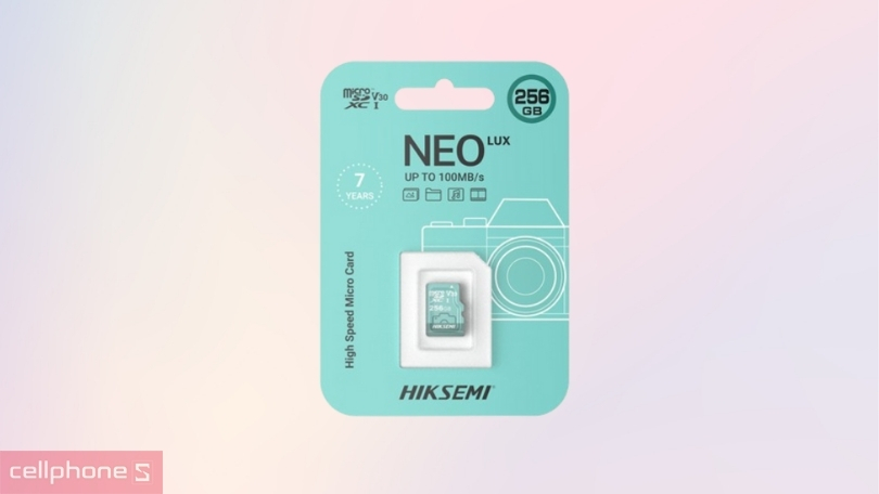 Tốc độ đọc, ghi của thẻ nhớ camera MicroSD HIKSEMI NEO LUX 100MBs 256GB