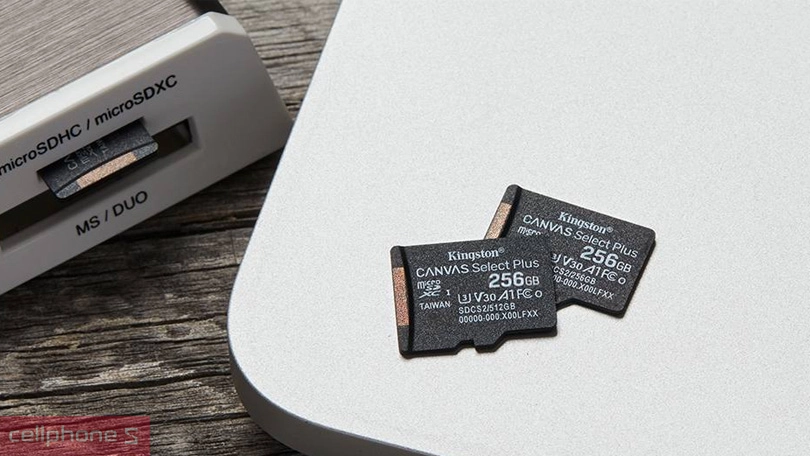 Tốc độ thẻ nhớ MicroSD Kingston Class 10 Adapter 256GB 