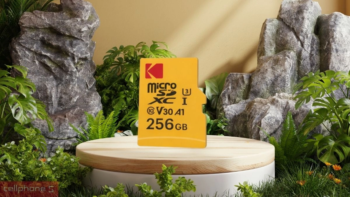 Thẻ nhớ Microsd Kodak 256GB UHS-I U3/V30/A1 (Adapter) hỗ trợ đa dạng thiết bị