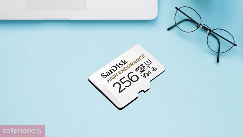 Khả năng tương thích của thẻ nhớ MicroSD Sandisk High Endurance chuyên camera 256GB