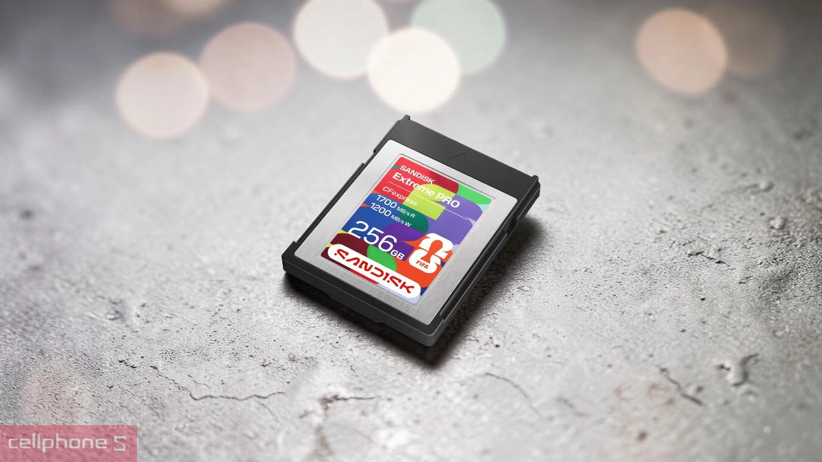Độ bền thẻ nhớ Sandisk CFexpress 256GB Type B Extreme Pro FIFA World Cup 2026