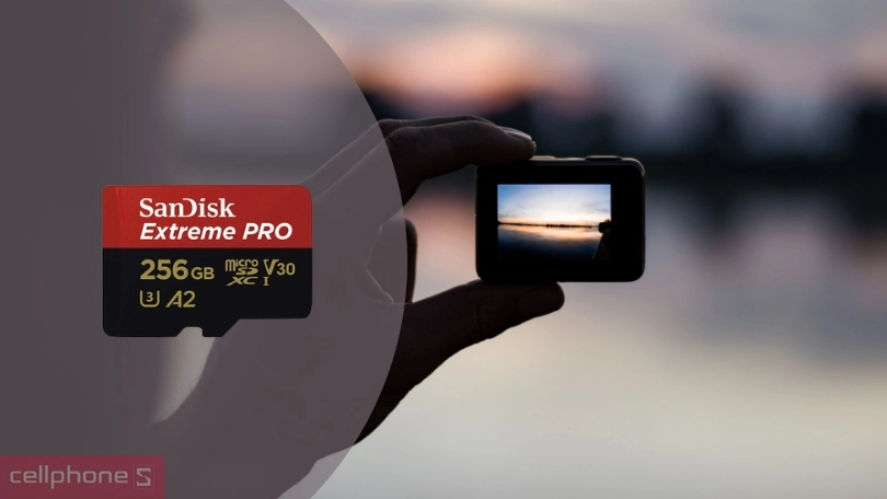Thẻ nhớ Micro SDXC Sandisk Extreme V30 A2 200MB/S 256GB