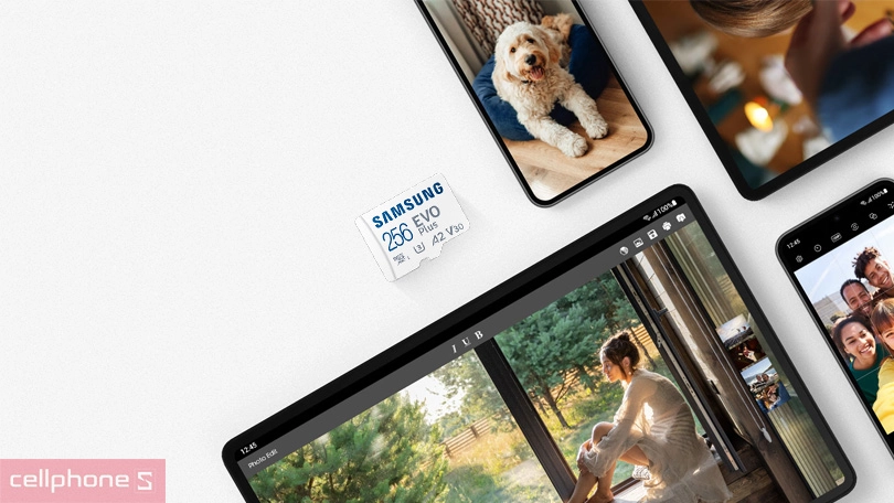 Thẻ nhớ Samsung Evo Plus SD Adapter 160MBs 256GB - Tốc độ đọc ghi dữ liệu nhanh
