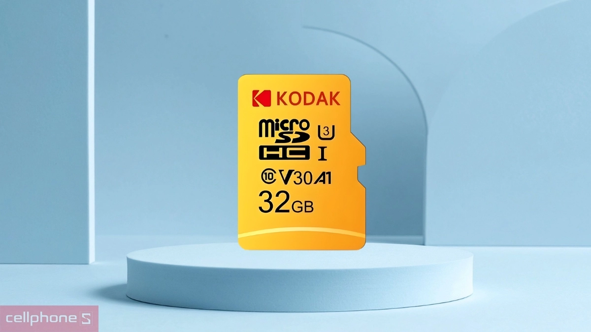 Nhiệt độ vận hành ổn định của thẻ nhớ MicroSD Kodak 32GB UHS-I U3/V30/A1 Adapter