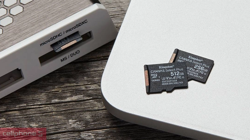 Khả năng tương tích trên thẻ nhớ microSD Kingston Class 10 Adapter 512GB