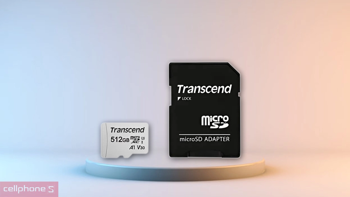 Khả năng tương thích, kết nối của thẻ nhớ Micro SDXC Transcend UHS-I U1 A1 512GB kèm Adapter