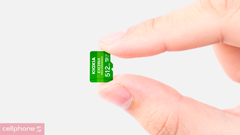 Dung lượng, tốc độ đọc/ghi của thẻ nhớ MicroSD Kioxia High Endurance 512GB