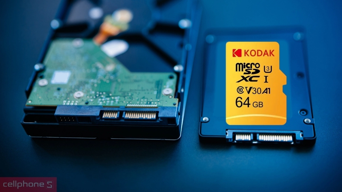 Dung lượng thẻ nhớ MicroSD Kodak 64 GB UHS-I U3/V30/A1 (Adapter)