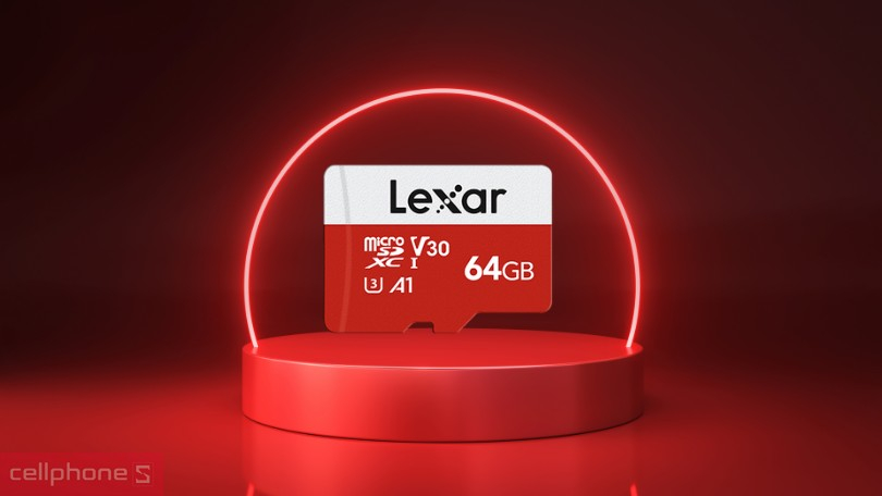 Thẻ nhớ LEXAR MicroSDXC 64GB U3 V30 A1 100MB/s
