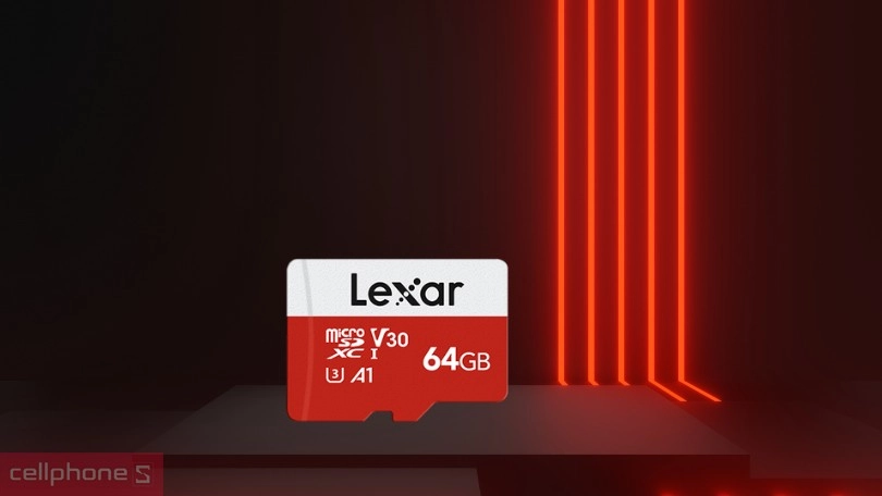 Thẻ nhớ LEXAR MicroSDXC 64GB U3 V30 A1 100MB/s