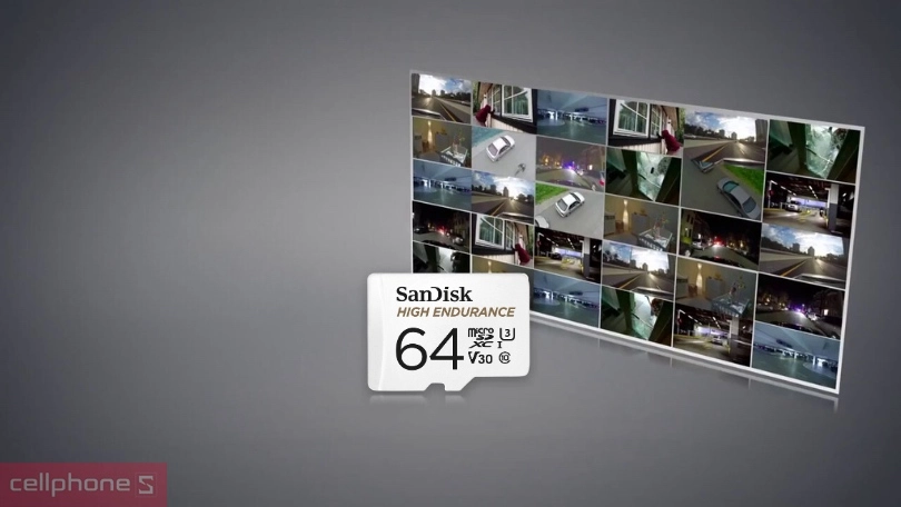 Dung lượng, tốc độ đọc ghi của thẻ nhớ MicroSD Sandisk Endurance chuyên camera 64GB