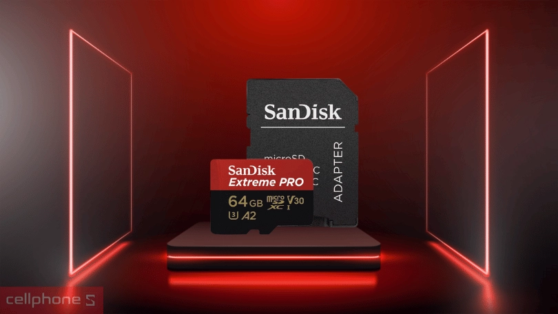Thẻ nhớ Micro Sdxc Sandisk Extreme V30 A2 64GB 170MBS