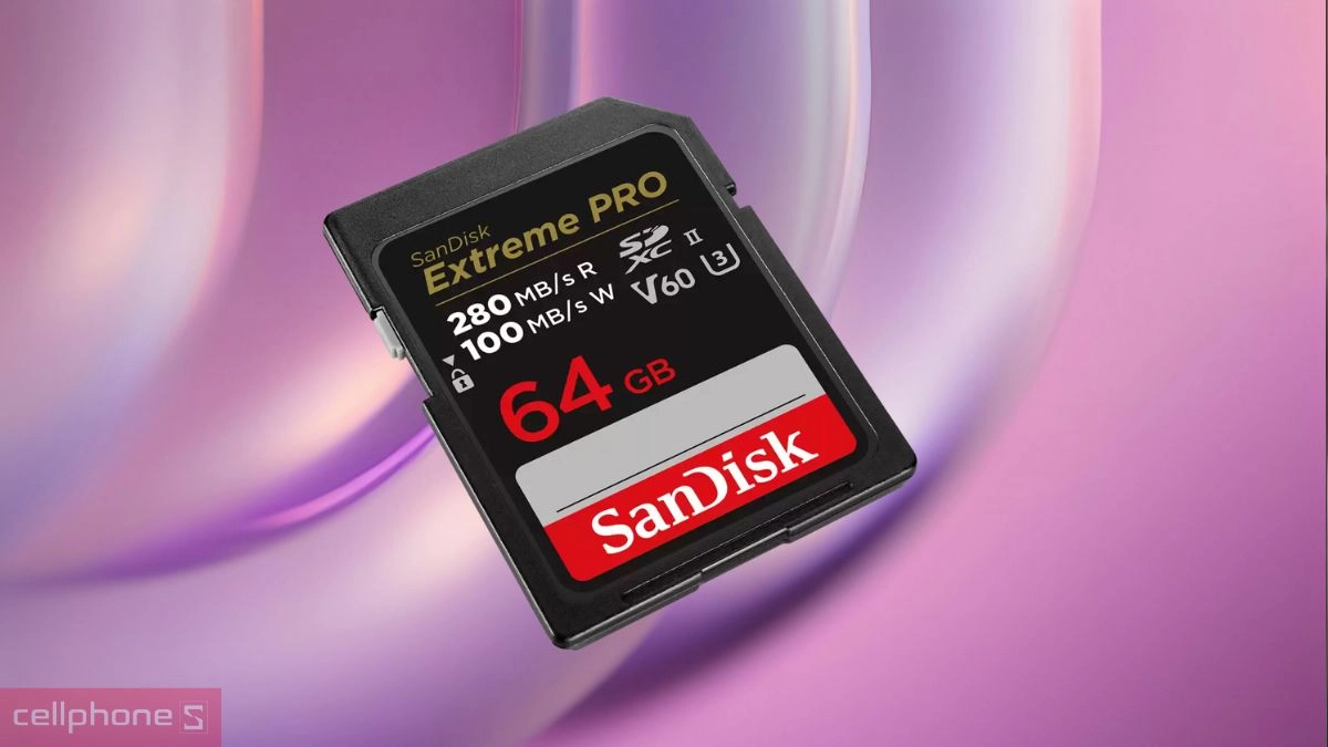 Hiệu năng thẻ nhớ SDXC SanDisk Extreme PRO U3 64GB V30 200MBs