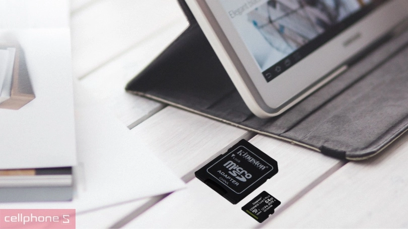 Dung lượng thẻ nhớ MicroSD Kingston Class 10 Adapter 64GB