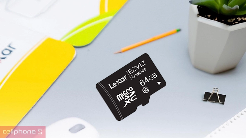 Thẻ nhớ Lexar EZVIZ MicroSDXC 64GB 90MB/s - Bền bỉ với tốc độ cao lý tưởng