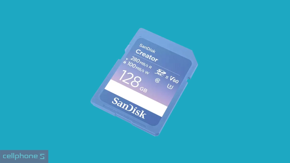 Thẻ nhớ SD SanDisk dành cho máy ảnh và máy quay chuyên nghiệp