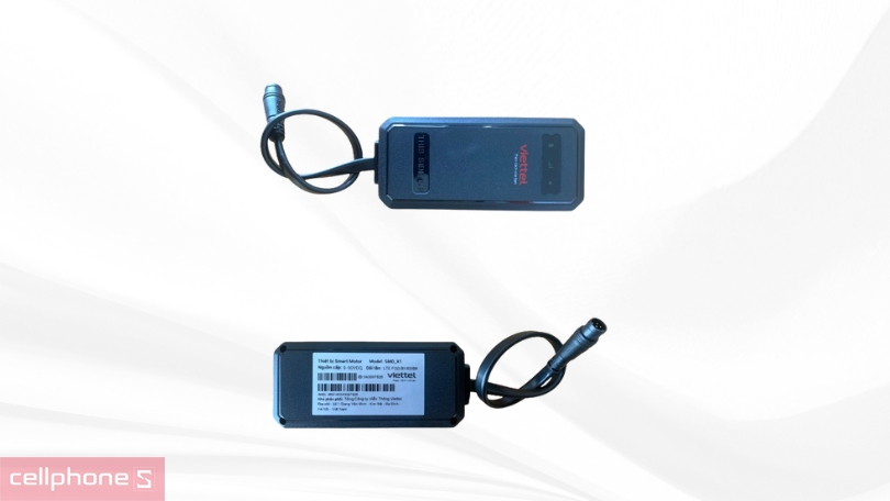 Kích thước, thiết kế thiết bị định vị xe máy GPS Viettel