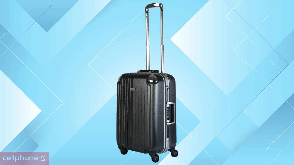 Chất liệu vali nhựa khung nhôm Sakos Sapphire A22