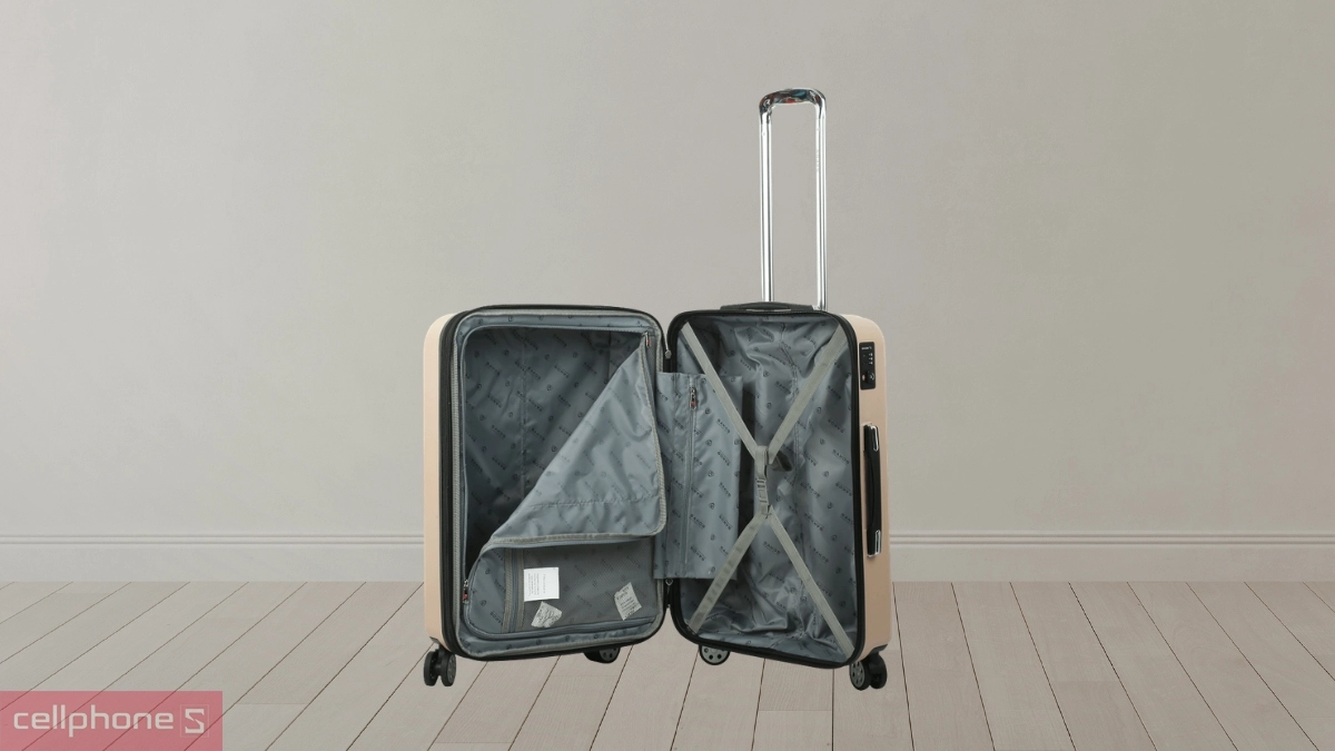 Không gian lưu trữ vali nhựa Sakos Sapphire 26