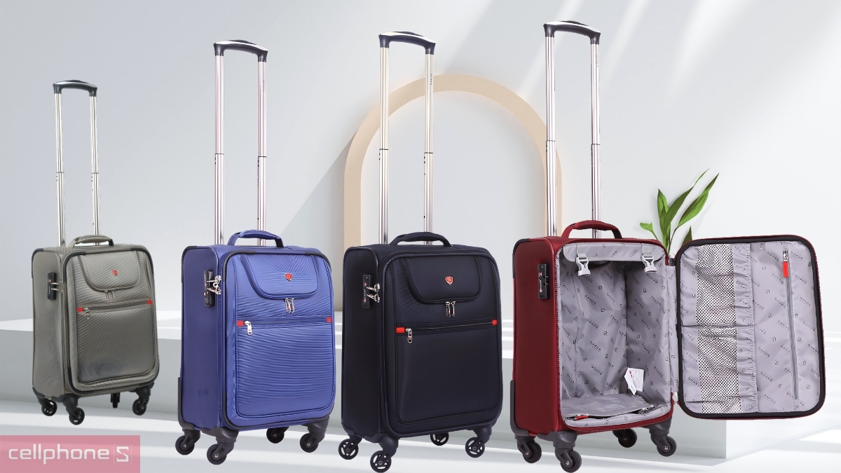 Thiết kế vali vải Sakos Champion 7