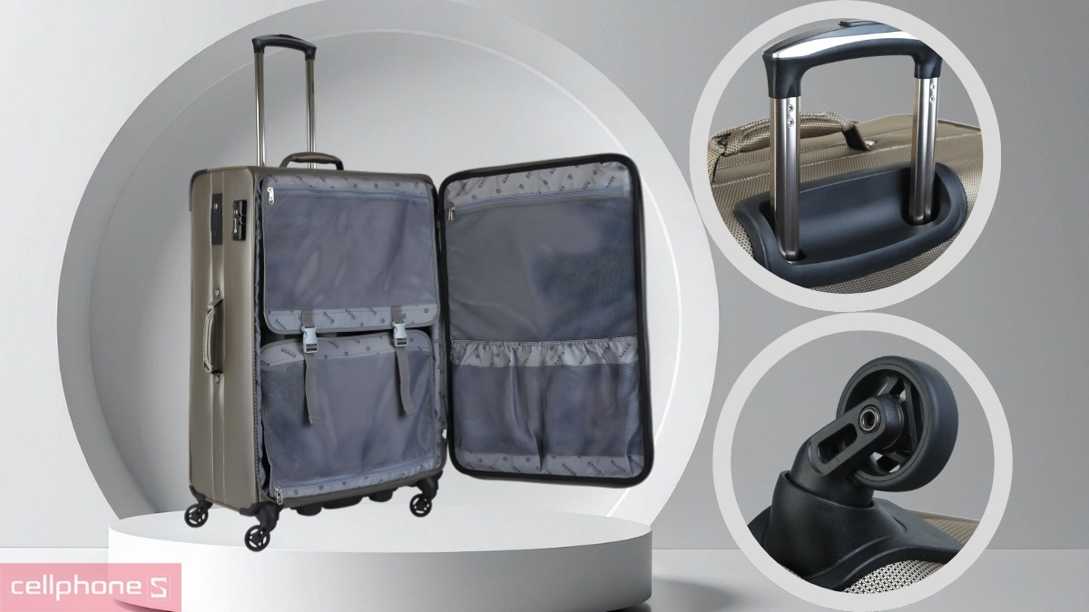 Cần kéo vali vải Sakos Champion 7