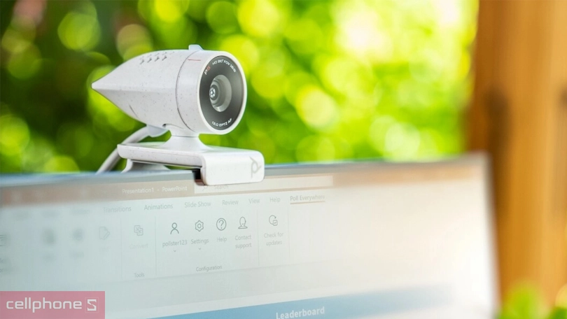 Webcam Poly Studio P5 1080P 30FPS 76U43AA - Thiết kế trang nhã, chất lượng ghi hình sắc nét
