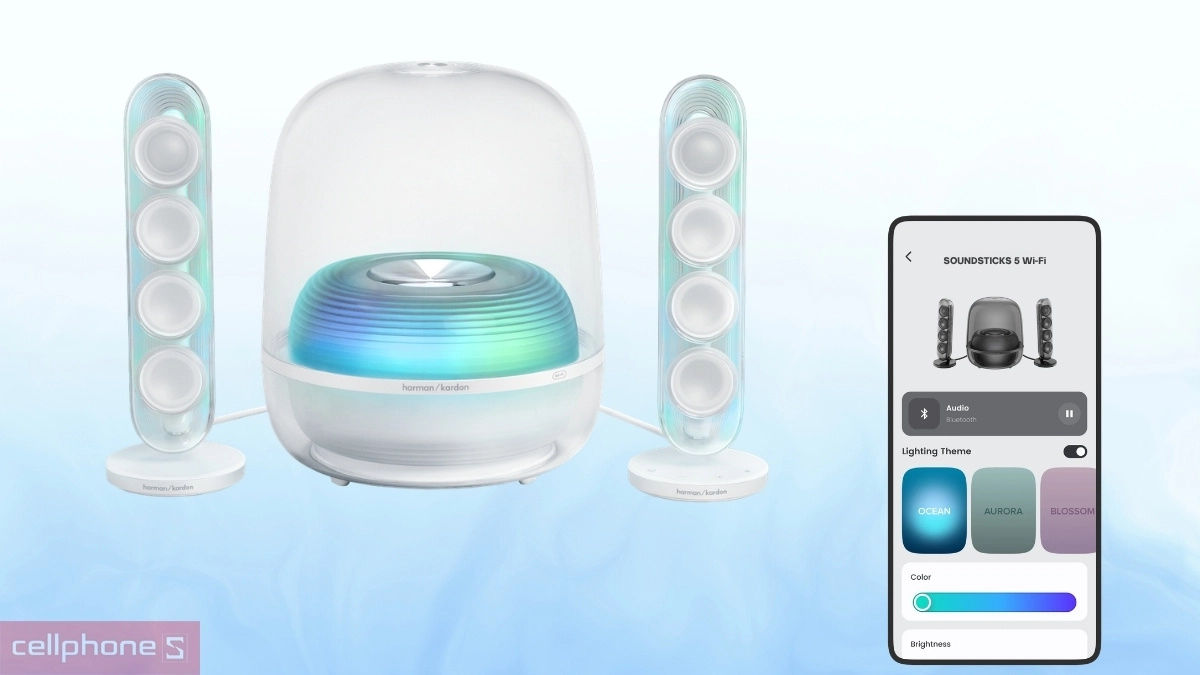 Khả năng hỗ trợ, điều khiển qua phần mềm của loa Harman Kardon SoundStick 5 Wifi