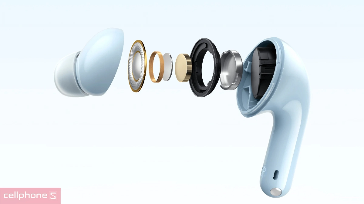 Driver hiện đại, giàu năng lượng của tai nghe Bluetooth Xiaomi Redmi Buds 8 Lite