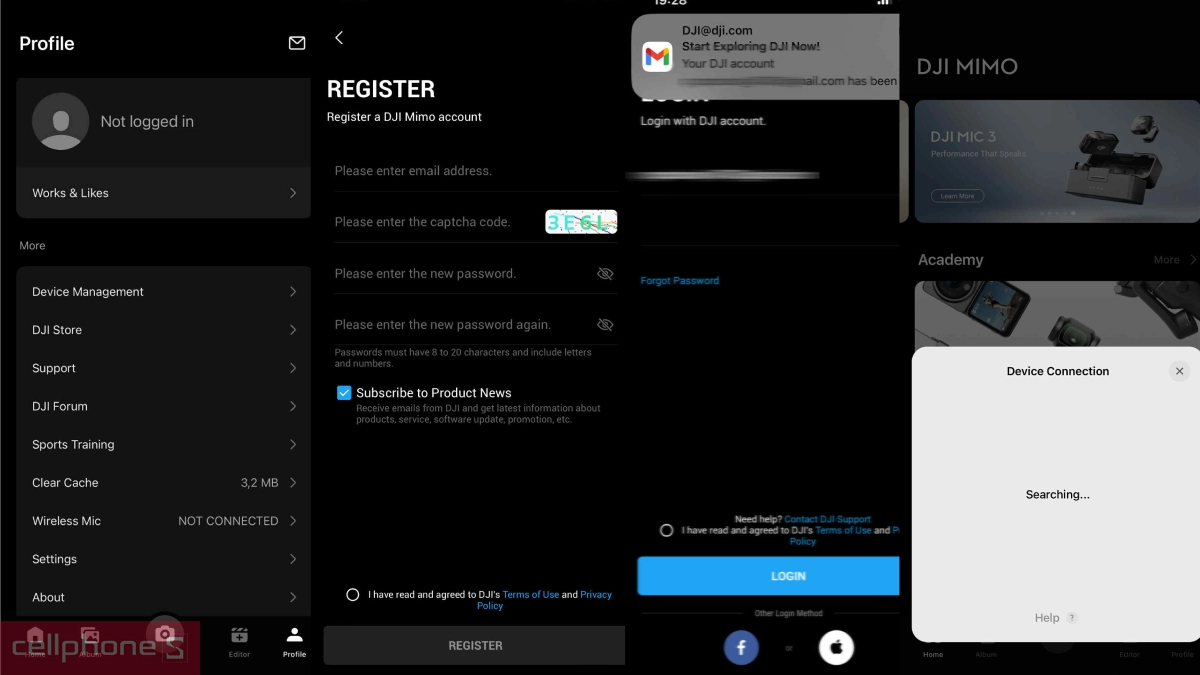 Hướng dẫn kết nối app với DJI Osmo Pocket 4 Creator Combo chi tiết