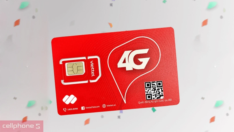 Sim 4G Viettel V160B 4GB/ngày