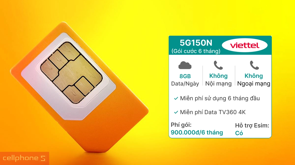 SIM mạng Viettel 6 tháng sử dụng