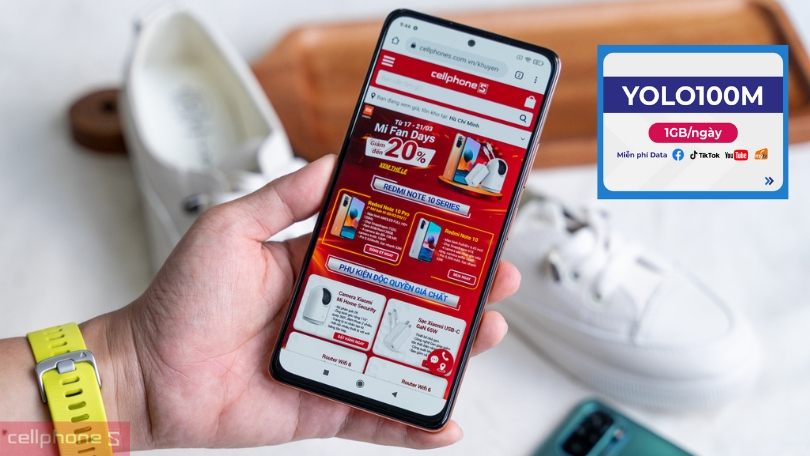 Dung lượng Sim 4G Vinaphone 12Yolo100